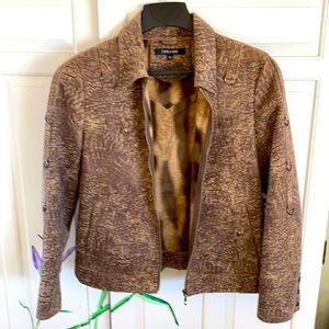 Faux suede jacket